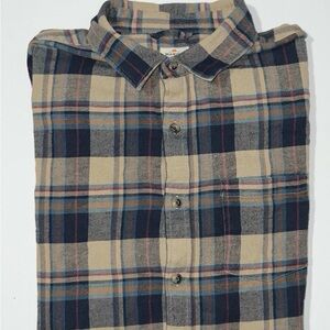 Marine Layer Shirt Mens Medium Plaid Flannel Shirt